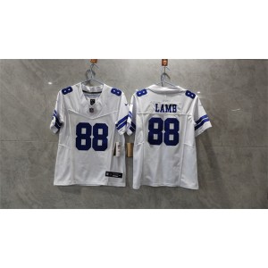 Nike Cowboys 88 CeeDee Lamb White F.U.S.E. Vapor Limited Youth Jersey