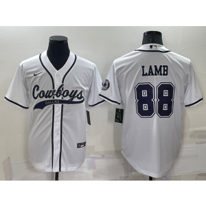 Nike Cowboys 88 CeeDee Lamb White Vapor Baseball Limited Men Jersey