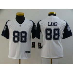 Nike Cowboys 88 Ceedee Lamb White Color Rush Limited Youth Jersey