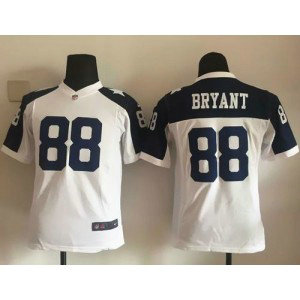 Nike Cowboys 88 Dez Bryant White Thanksgiving Youth Throwback Stitched NFL  Jersey