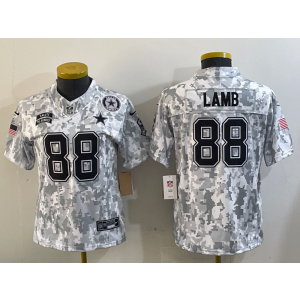 Nike Cowboys 88 Lamb Arctic Camo 2024 F.U.S.E. Salute to Service Limited Women Jersey