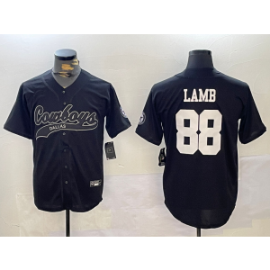 Nike Cowboys 88 Lamb Black Vapor Baseball Limited Men Jersey