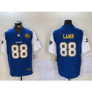 Nike Cowboys 88 Lamb Blue White F.U.S.E Vapor Limited Men Jersey