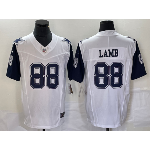 Nike Cowboys 88 Lamb White Color Rush 2023 F.U.S.E Vapor Limited Men Jersey