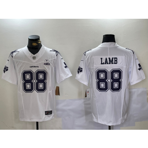Nike Cowboys 88 Lamb White F.U.S.E. Vapor Limited Men Jersey