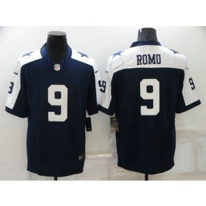 Nike Cowboys 9 Tony Romo Navy Thanksgiving Vapor Untouchable Limited Men Jersey