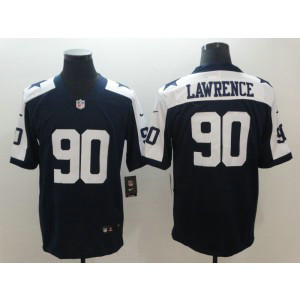 Nike Cowboys 90 DeMarcus Lawrence Navy Throwback Vapor Untouchable Limited Youth Jersey