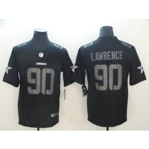 Nike Cowboys 90 Demarcus Lawrence Black Vapor Impact Limited Men Jersey