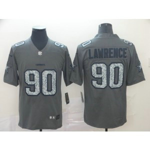 Nike Cowboys 90 Demarcus Lawrence Gray Static Vapor Untouchable Limited Men Jersey