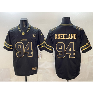 Nike Cowboys 94 Kneeland Black Gold F.U.S.E. Vapor Limited Men Jersey