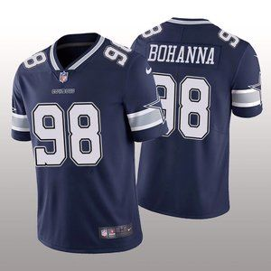 Nike Cowboys 98 Quinton Bohanna Navy Vapor Untouchable Limited Men Jersey