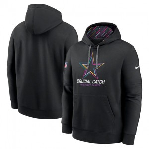 Nike Cowboys Black 2024 Crucial Catch Club Pullover Hoodie