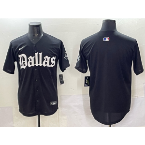 Nike Cowboys Blank New Black Baseball Vapor Limited Men Jersey