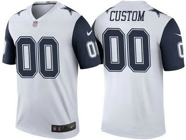 Nike Cowboys White Color Rush Customized Limited Jersey