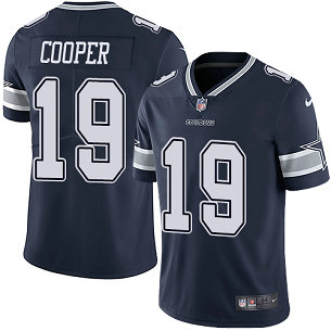 Nike Dallas Cowboys #19 Amari Cooper Navy Vapor Untouchable Limited Jersey