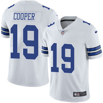 Nike Dallas Cowboys #19 Amari Cooper White Vapor Untouchable Limited Jersey