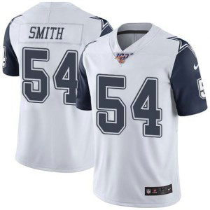 Nike Dallas Cowboys 54 Jaylon Smith White Rush Color 2019 100th Season Men Jersey