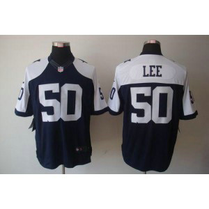 Nike Dallas Cowboys No.50 Sean Lee Navy Blue Thanksgiving Throwback Limited NFL Jersey