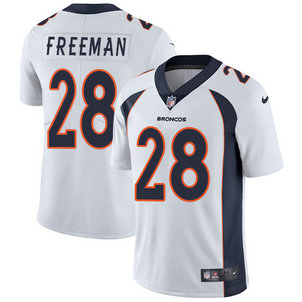 Nike Denver Broncos #28 Royce Freeman White Men's Vapor Untouchable Limited Jersey