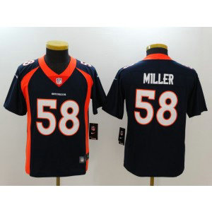 Nike Denver Broncos 58 Von Miller Navy Blue Vapor Untouchable Limited Youth Jersey