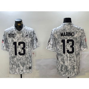 Nike Dolphins 13 Dan Marino Arctic Camo 2024 F.U.S.E. Salute to Service Limited Men Jersey