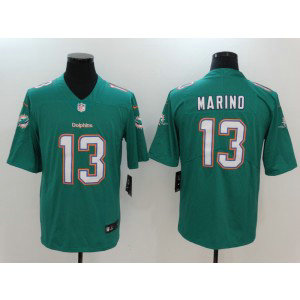 Nike Dolphins 13 Dan Marino Teal Vapor Untouchable Limited Men Jersey