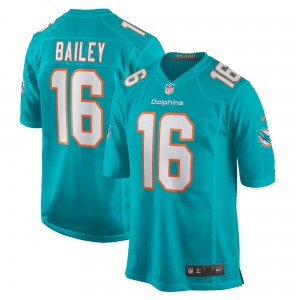 Nike Dolphins 16 Jake Bailey Aqua Vapor Untouchable Limited Men Jersey