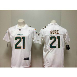 Nike Dolphins 21 Frank Gore White Vapor Untouchable Limited Men Jersey