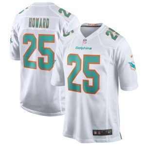 Nike Dolphins 25 Xavien Howard White Vapor Untouchable Limited Men Jersey