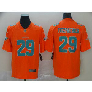 Nike Dolphins 29 Minkah Fitzpatrick Orange Inverted Legend Men Jersey
