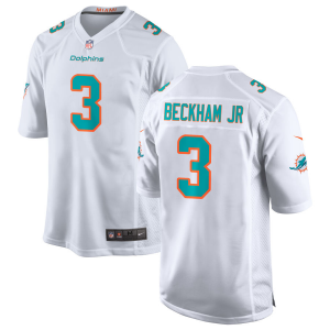 Nike Dolphins 3 Odell Beckham Jr. White Vapor Untouchable Limited Men Jersey