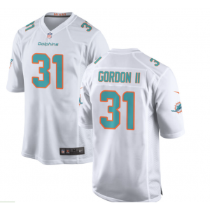Nike Dolphins 31 Ollie Gordon II White Vapor Untouchable Limited Men Jersey