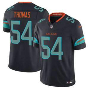 Nike Dolphins 54 Zach Thomas Black 2025 Rivalries F.U.S.E. Vapor Limited Men Jersey