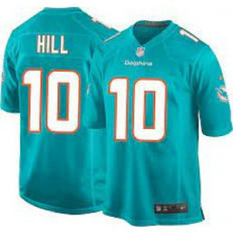 Nike Dolphins Tyreek Hill Aqua Vapor Untouchable Limited Youth Jersey