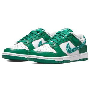 Nike Dunk Low Green Paisley Shoes
