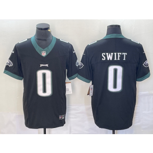 Nike Eagles 0 Swift Black 2023 F.U.S.E Vapor Limited Men Jersey