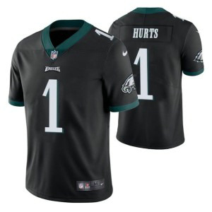 Nike Eagles 1 Jalen Hurts Black Vapor Untouchable Limited Men Jersey