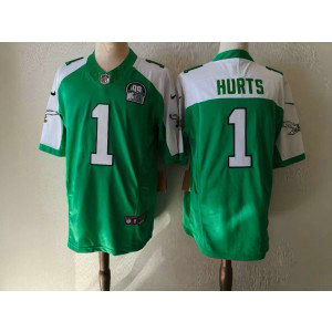 Nike Eagles 1 Jalen Hurts Thanksgiving Day F.U.S.E. Vapor Limited Men Jersey