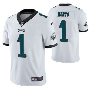 Nike Eagles 1 Jalen Hurts White Vapor Untouchable Limited Men Jersey