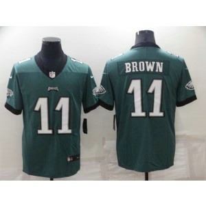 Nike Eagles 11 A. J. Brown Green Vapor Untouchable Limited Men Jersey