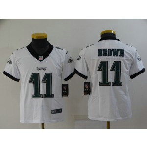 Nike Eagles 11 A. J. Brown White Vapor Untouchable Limited Youth Jersey