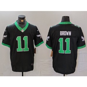 Nike Eagles 11 AJ Brown Black F.U.S.E. Vapor Limited Men Jersey