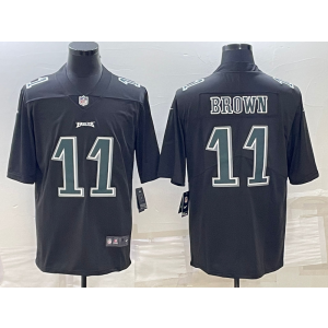 Nike Eagles 11 AJ Brown Black Vapor Untouchable Limited Men Jersey