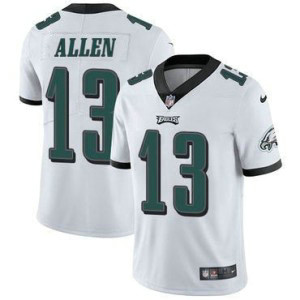 Nike Eagles 13 Devon Allen White Vapor Untouchable Limited Men Jersey