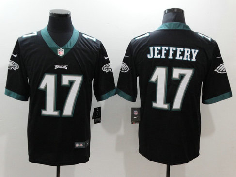 Nike Eagles 17 Alshon Jeffery Black Vapor Untouchable Player Limited Jersey