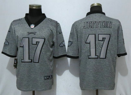Nike Eagles 17 Alshon Jeffery Gray Gridiron Gray Vapor Untouchable Limited Jersey