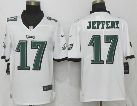 Nike Eagles 17 Alshon Jeffery White Vapor Untouchable Player Limited Jersey