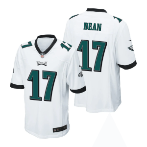 Nike Eagles 17 Nakobe Dean White 2022 NFL Draft Vapor Untouchable Limited Men Jersey