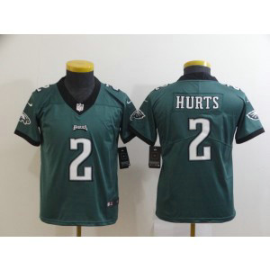 Nike Eagles 2 Jalen Hurts Green Vapor Untouchable Limited Youth Jersey