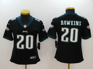 Nike Eagles 20 Brian Dawkins Black Women Vapor Untouchable Player Limited Jersey